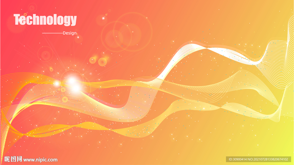 ai炫彩科技线条背景