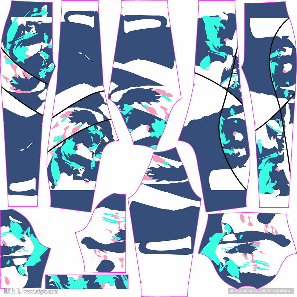 扎染 数码印花图片