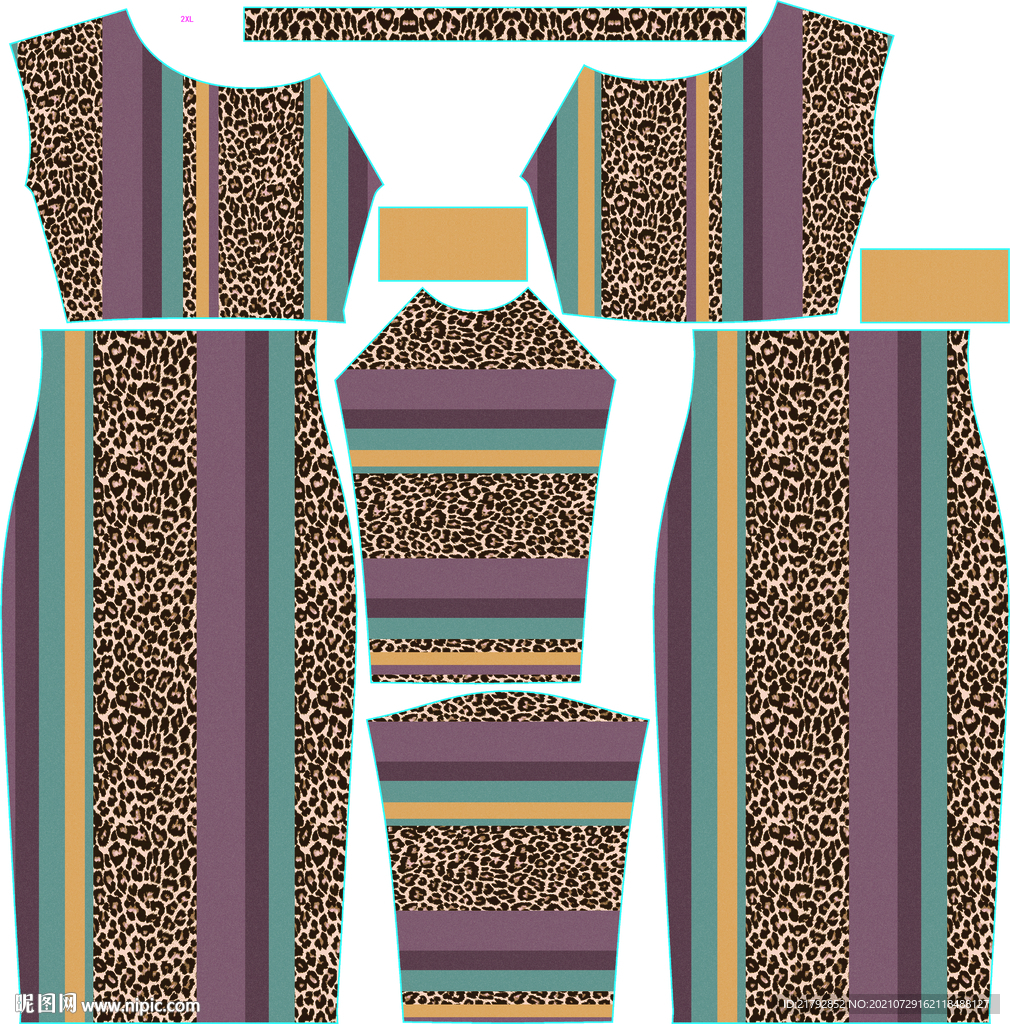 扎染 豹纹 数码印花图片