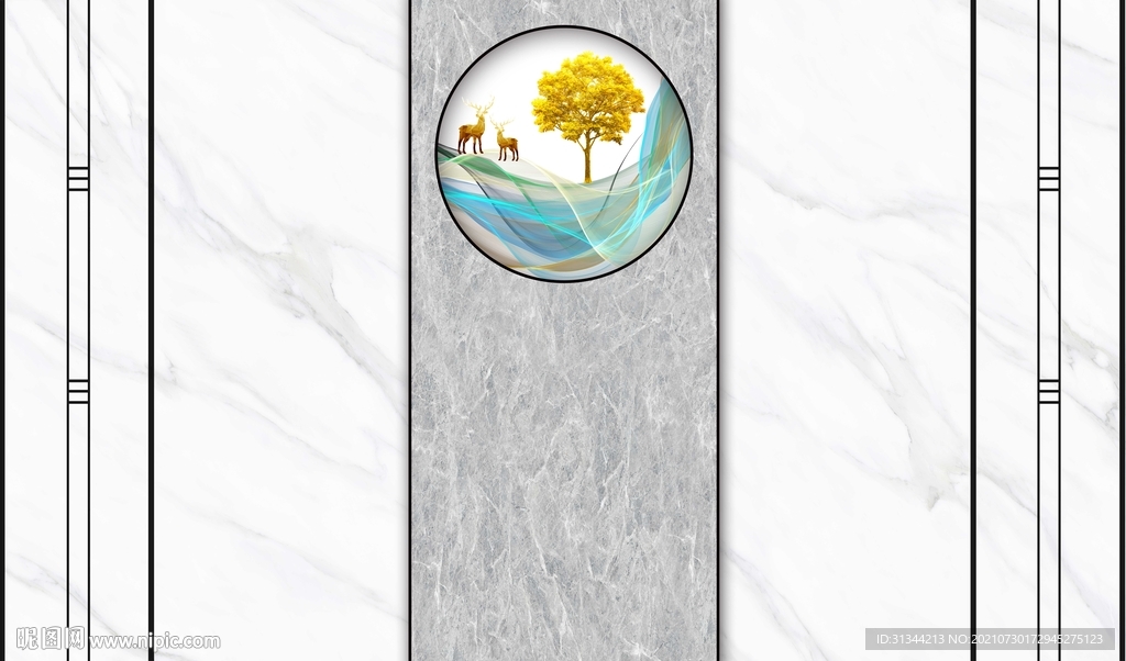 新中式灰色石纹背景