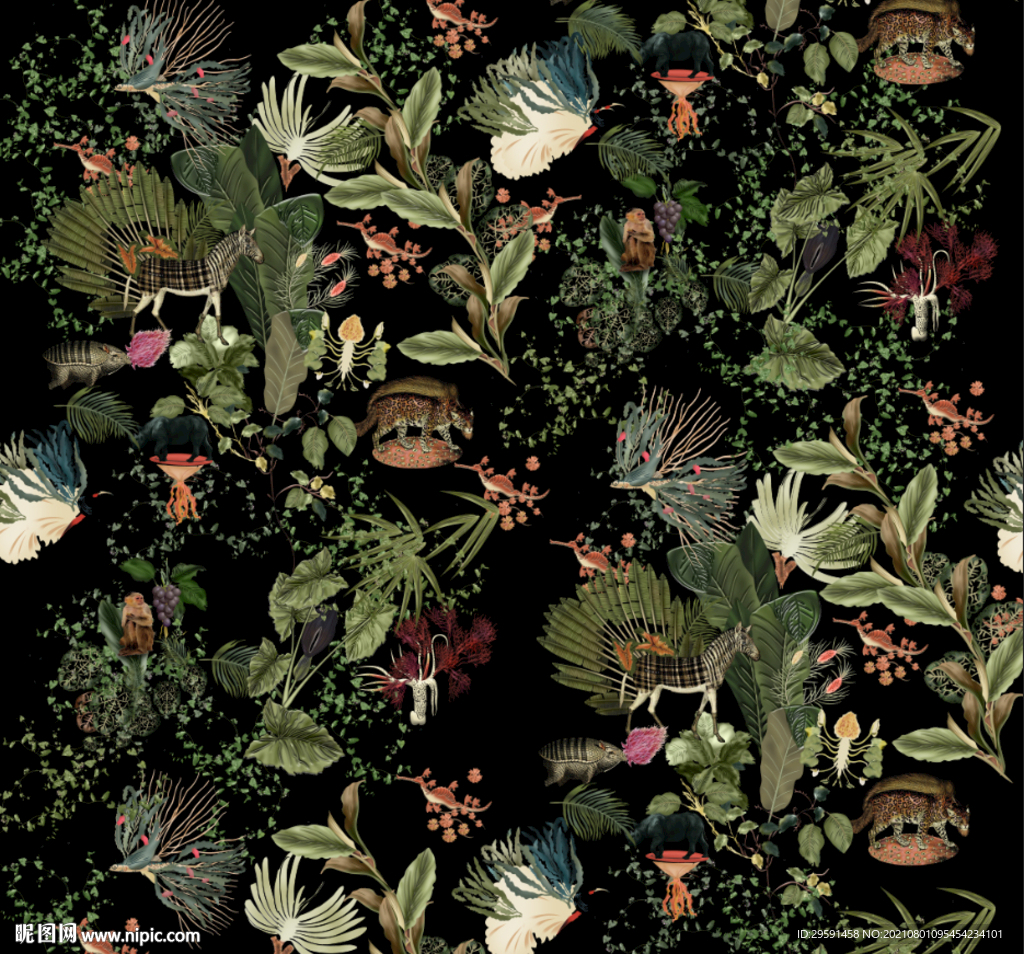 热带植物装饰画