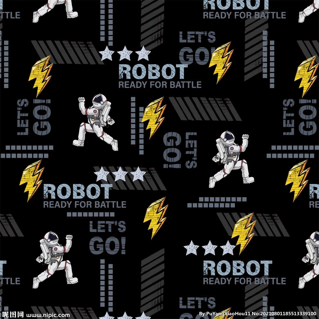 字母 卡通 宇航员 泥点