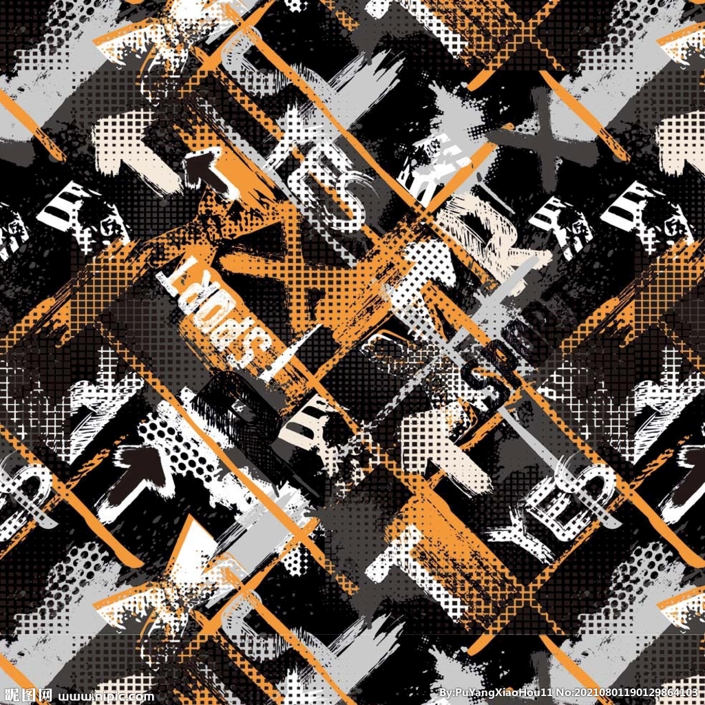 泥点 字母 迷彩