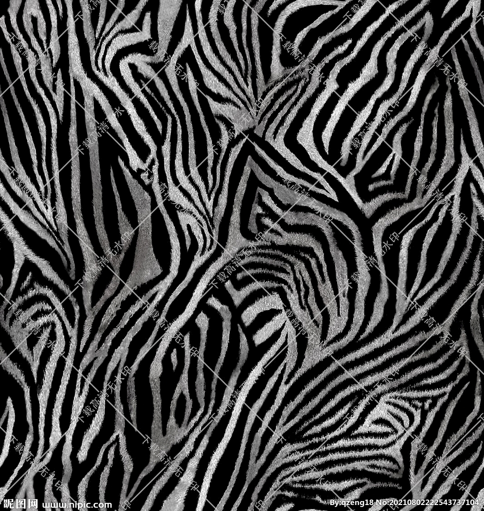 斑马纹 数码印花