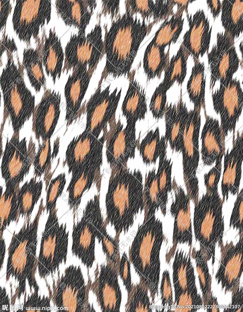 豹纹  数码印花