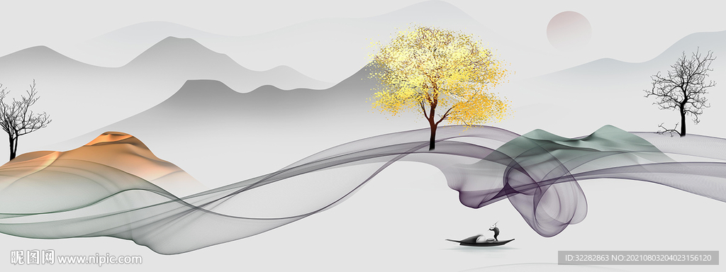 新品晶瓷床头画 TIF分层图