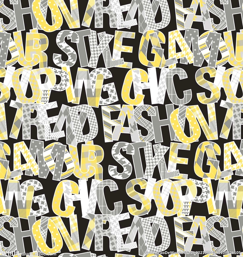 千鸟格字母通道分层