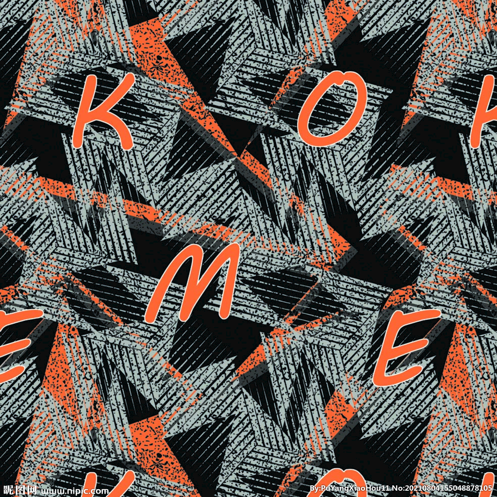 字母 泥点 几何 迷彩