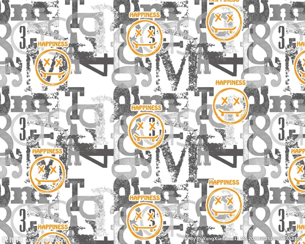 字母 数字 卡通 迷彩 泥点