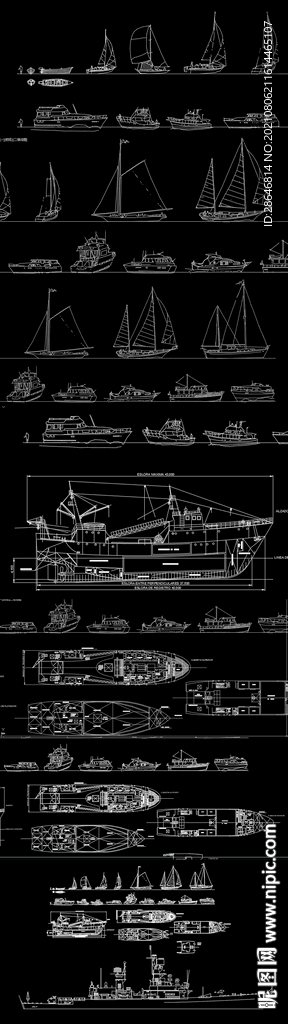 各种船CAD图库