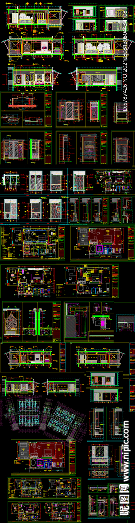酒店客房样板房图纸