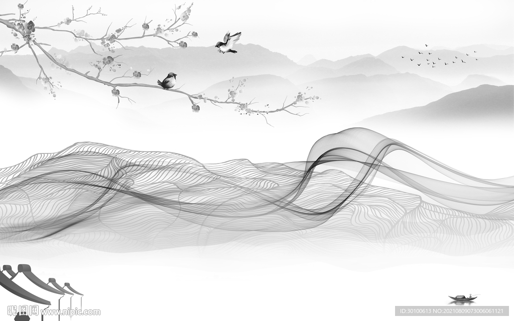 江南新山水画 TIF文件分层