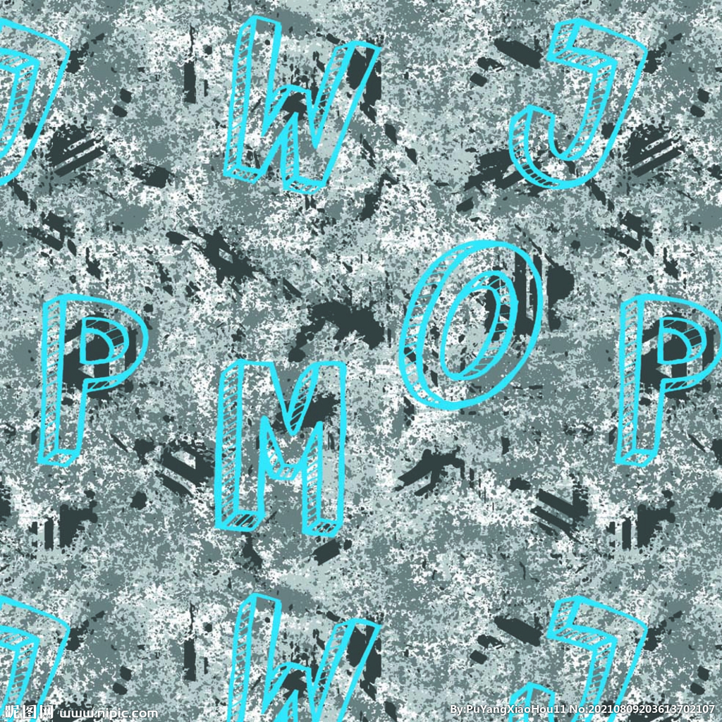 泥点 字母 迷彩