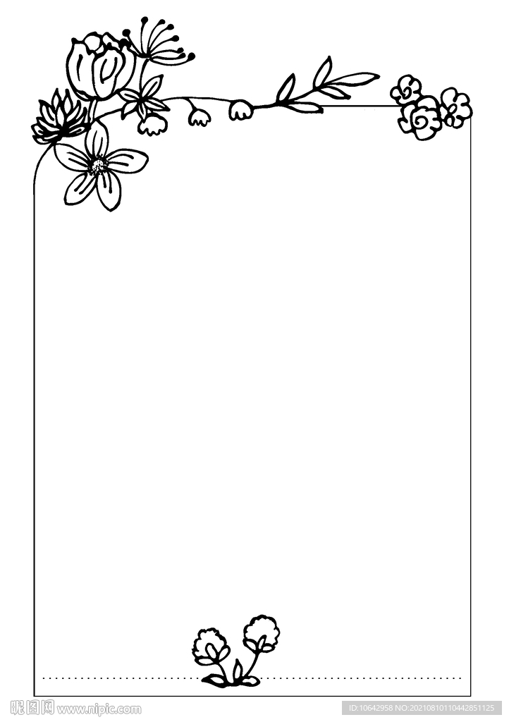 花卉边框图案