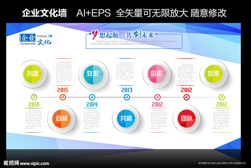 企业文化展板设计