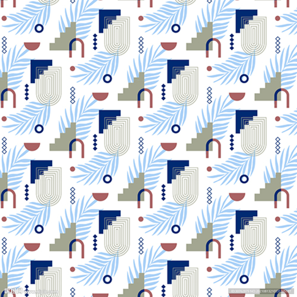 大牌印花波西米亚图案几何