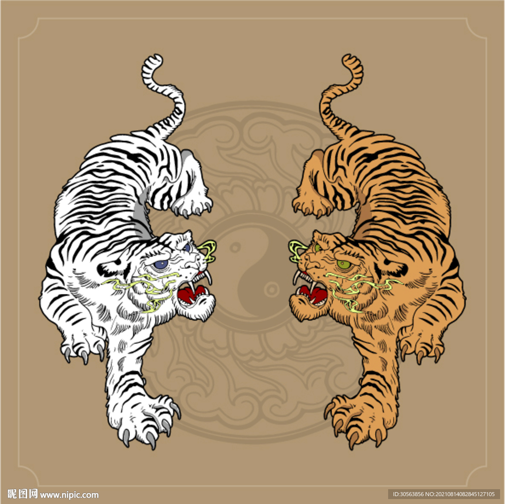 老虎图案