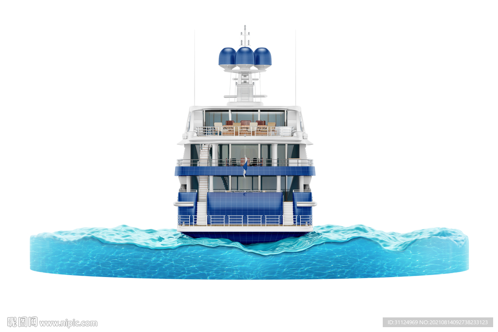 游艇轮船模型样机PSD素材