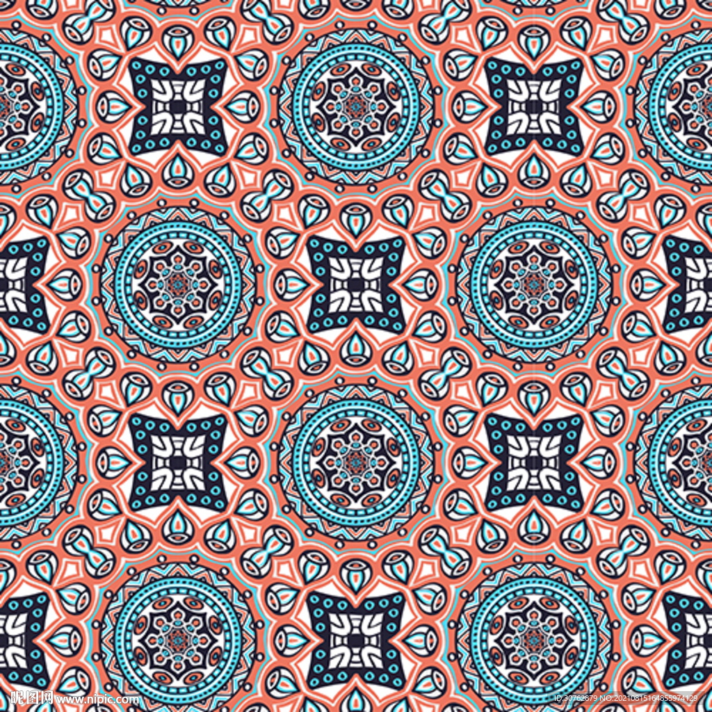 大牌印花少数民族印花图案