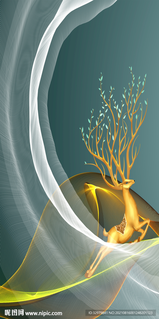 高清 玄关现代框画 TIF分层