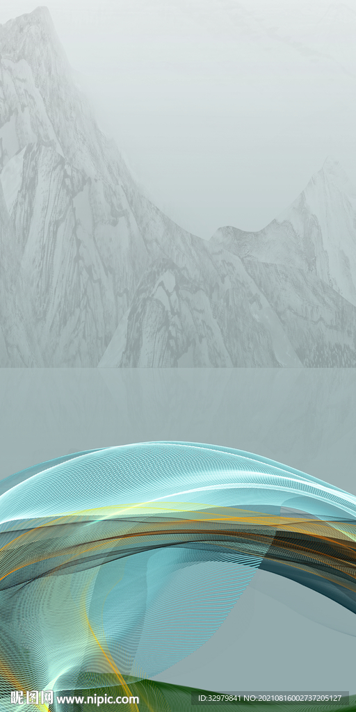 高清无框玄关新画 TIF分层