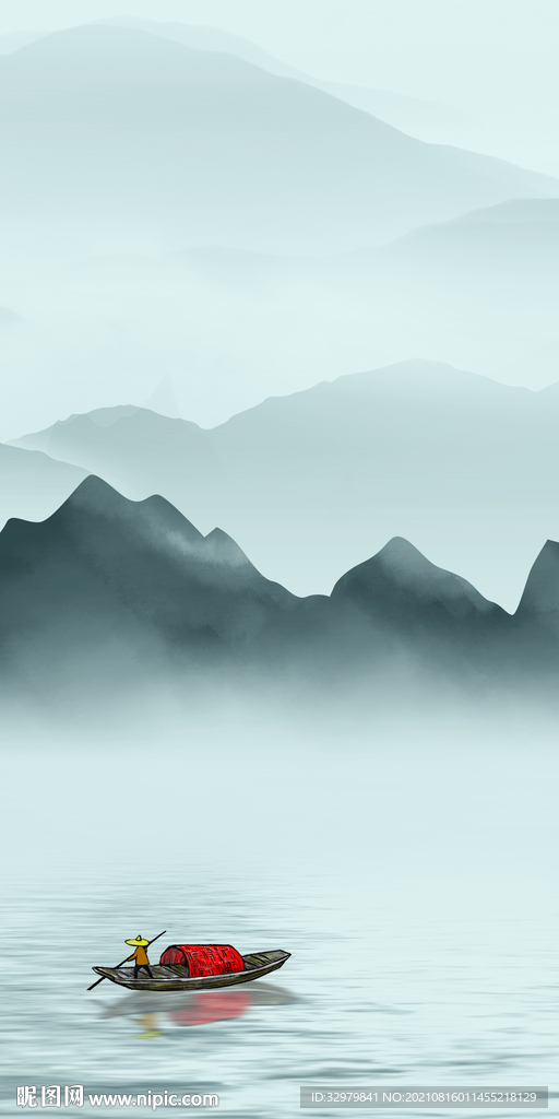 别墅新山水画 TIF分层图 