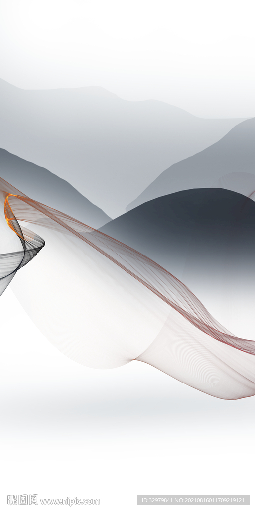 线条新玄关画 TIF分层图 