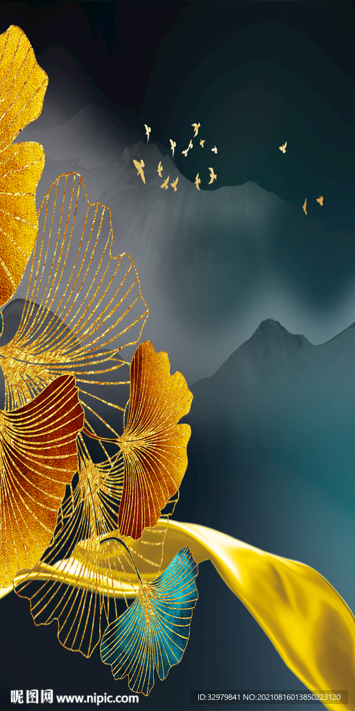 大气 新山水画 TIF分层图 