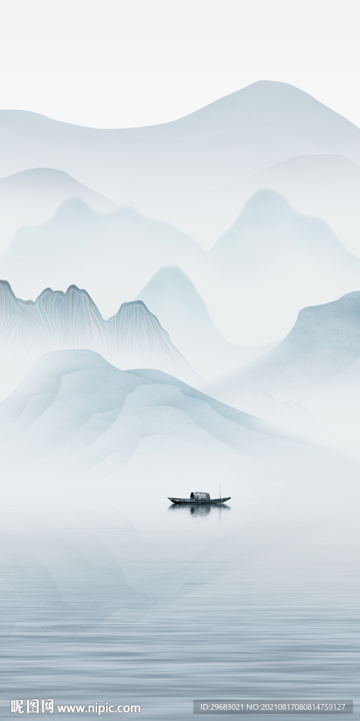 别墅无框画玄关 分层文件  