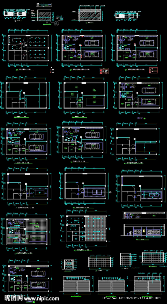 汽车美容店CAD设计图
