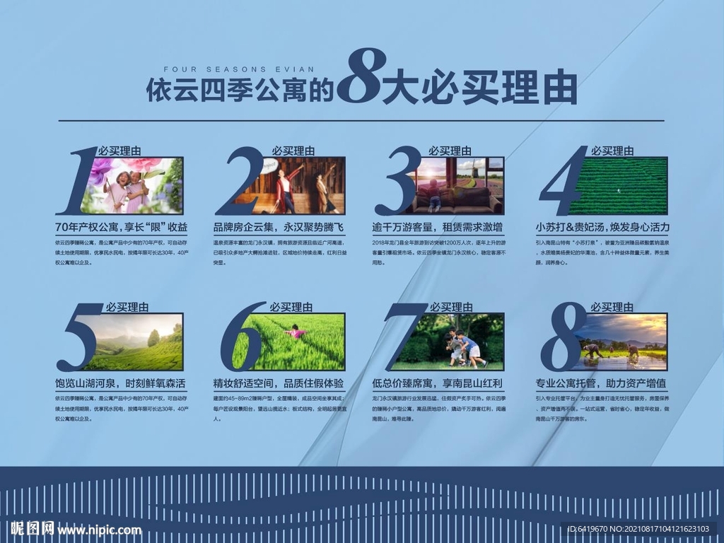 购买公寓的8大理由地产展板海报