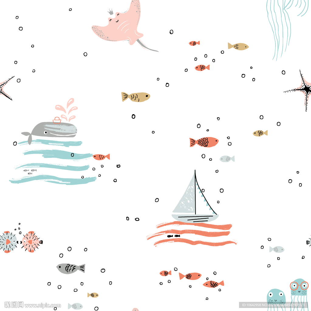 海洋卡通插画