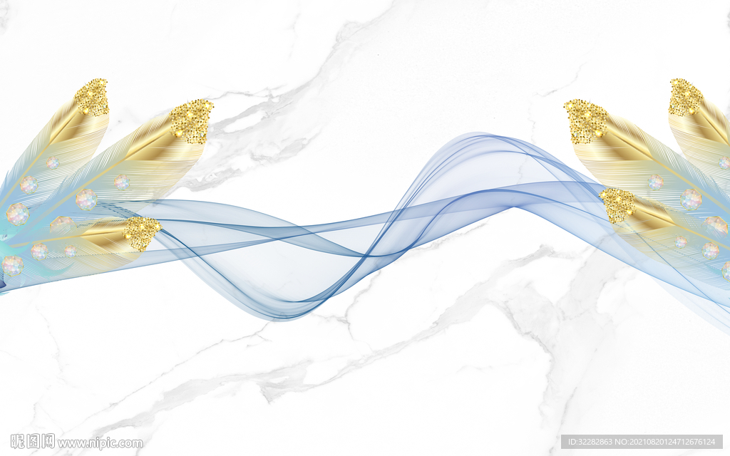 羽毛高清客厅爵士白TIF分层
