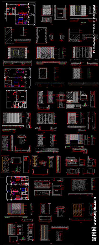 酒店样板房施工图
