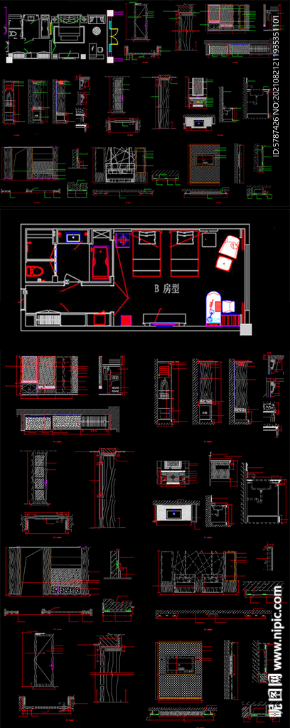 酒房客房施工图