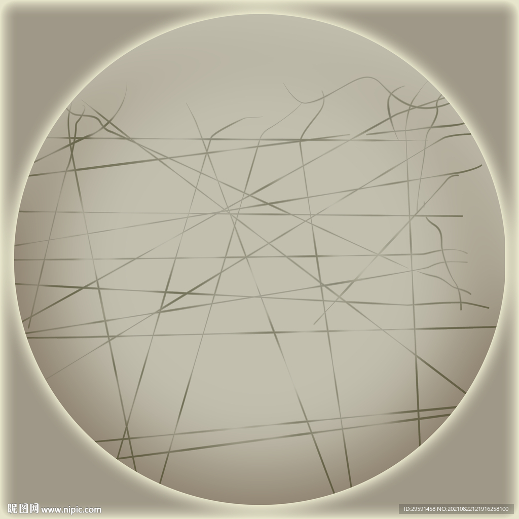 线条月球装饰画