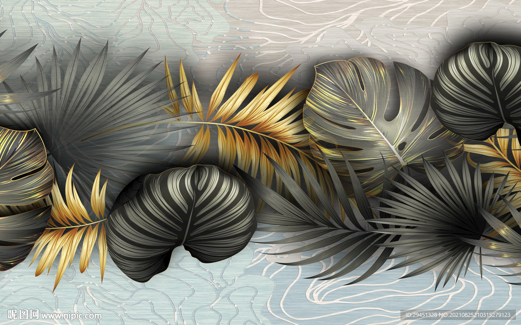 欧式无框画简约背景 TIF分层