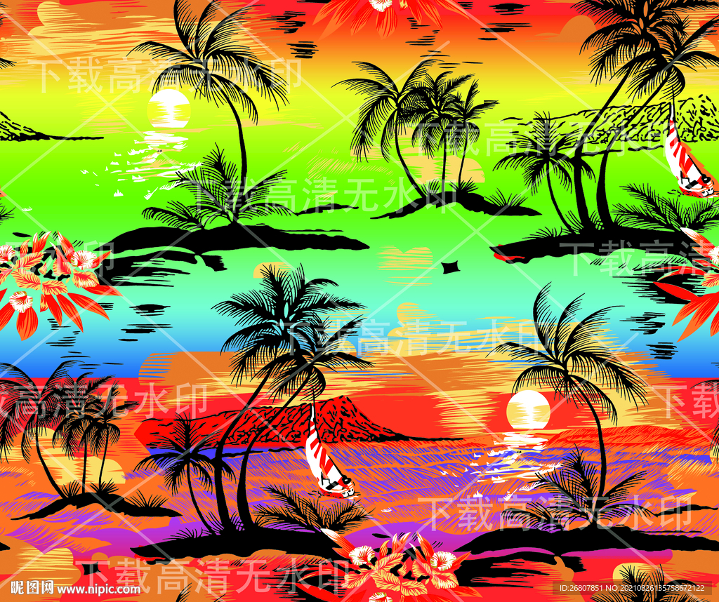 椰树 潮牌  沙滩