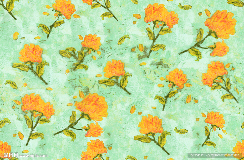 女装花 数码印花 大牌 