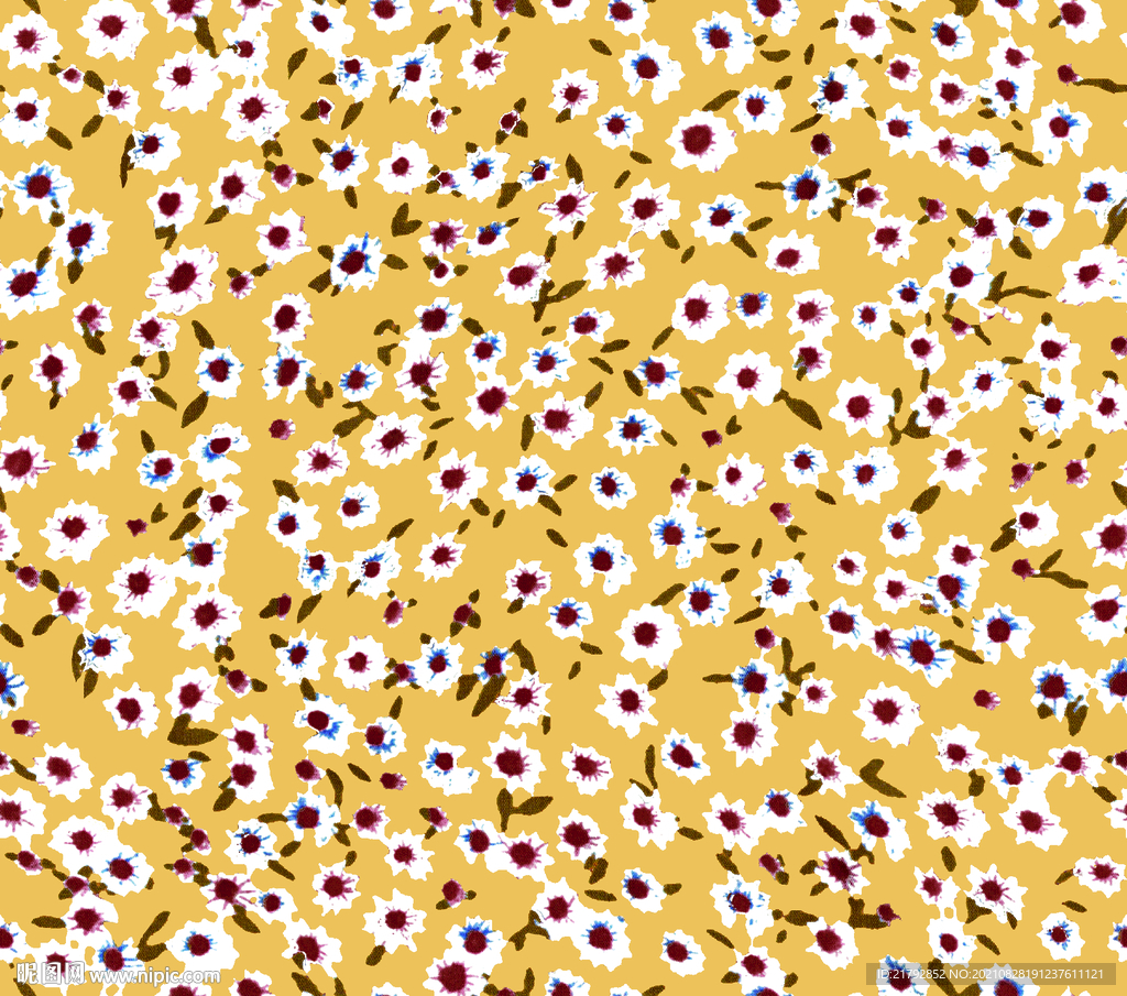 小碎花 数码印花图片 扎染 豹