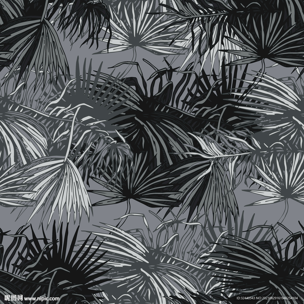 大牌   热带花  数码印花 