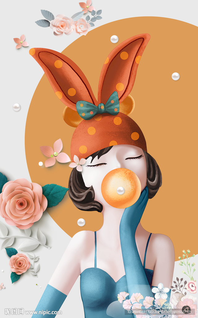 可爱卡通人物装饰画