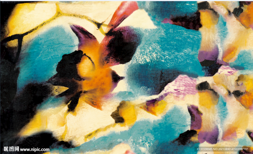 大牌  抽象 扎染