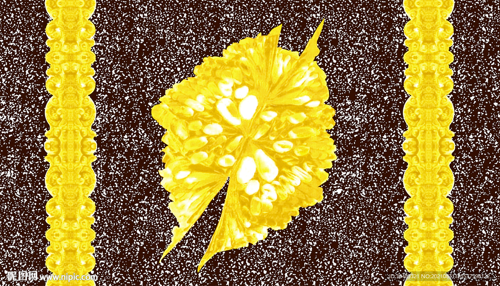 分色网点手绘欧式豹纹