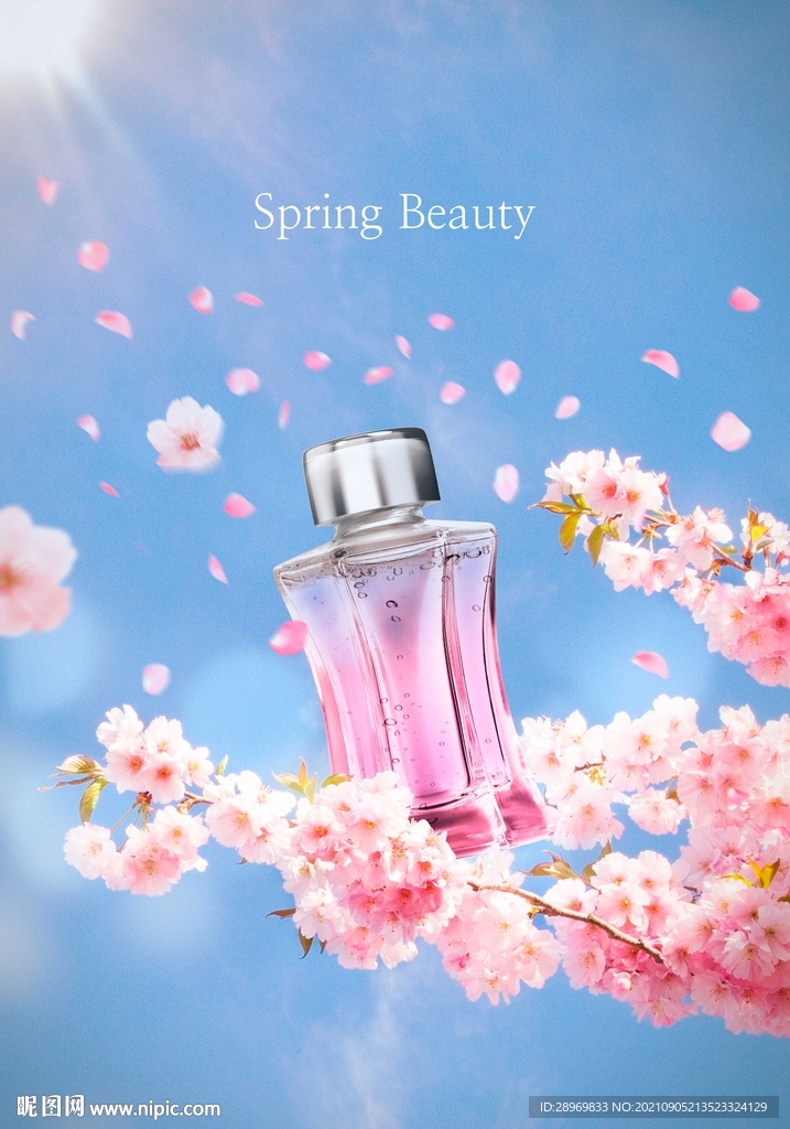 花朵香水海报