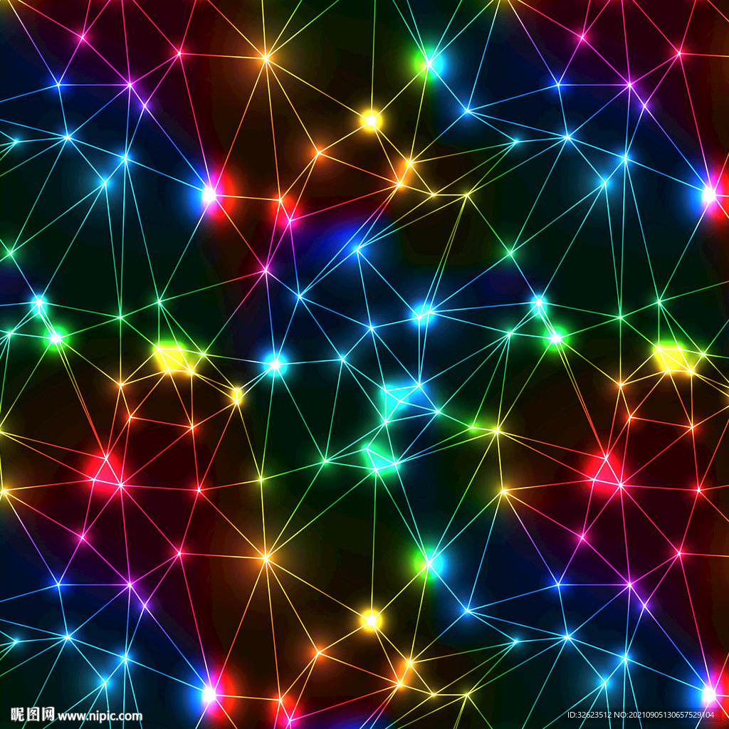 星空 极光 线条 