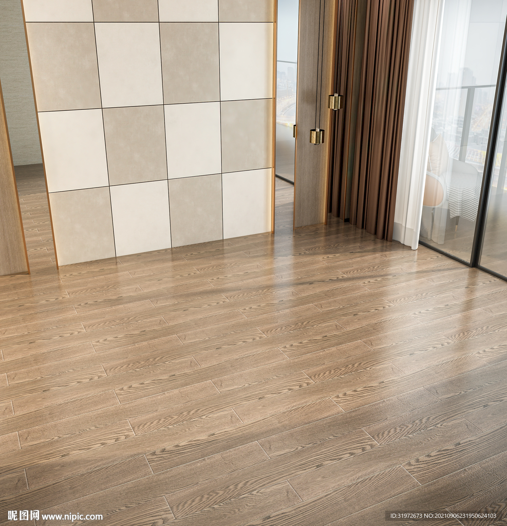 卧室背景墙家具场景效果图