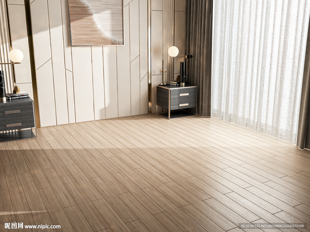 现代卧室场景家具效果图