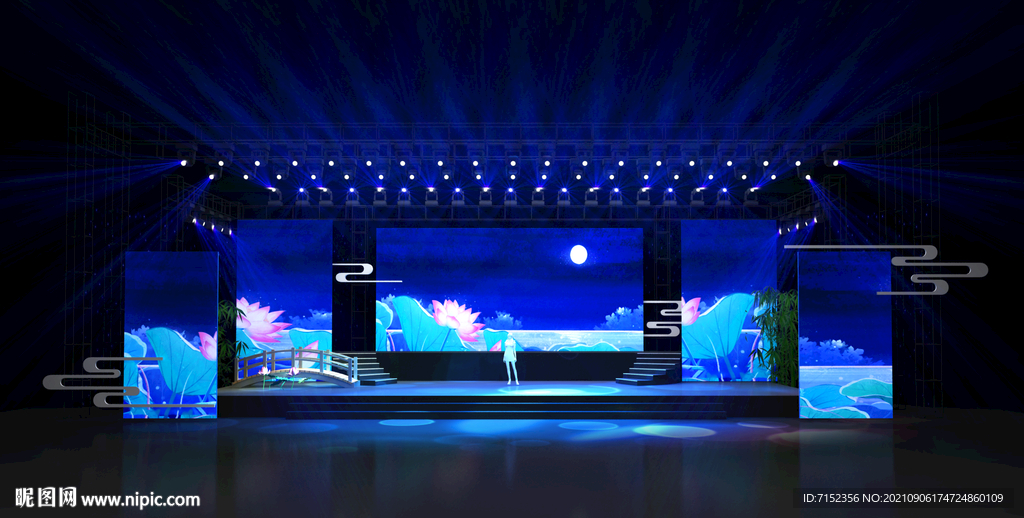    中秋晚会    中秋舞台