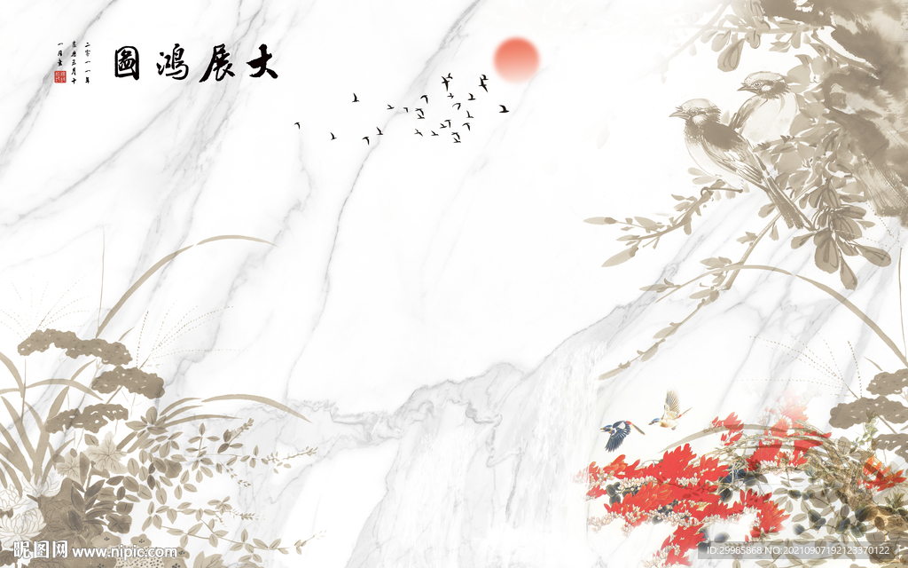 新爵士白客厅画 tif分层